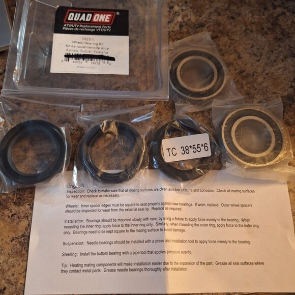 Quad One 7023 Yamaha Wheel Bearing Kit Replacement Parts Kymco Suzuki ATV UTV - Picture 6 of 6